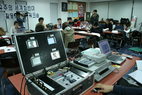 지난 4일 열린 신자유주의 세계화 반대 활동가 사전 워크샵