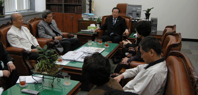 법제사법위원장과 사회단체 면담 모습 (사진출처: 민중언론 참세상)