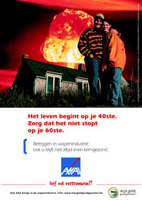 플랑드르네트워크에서 만든 AXA와 관련된 포스터<출처; www.netwerkvlaanderen.be>