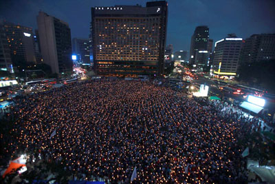 [사진설명] 국정원 개혁을 요구하는 시민들의 시위
