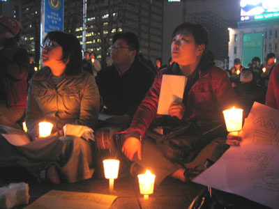 평화적 생존권 외침은 서울에서도 울려퍼지고 있다.