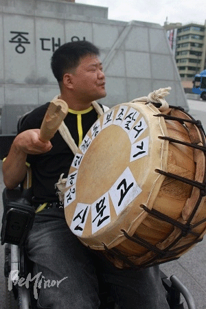 고인의 생전 모습, 사진 출처 <장애인 인터넷 신문, 비마이너>