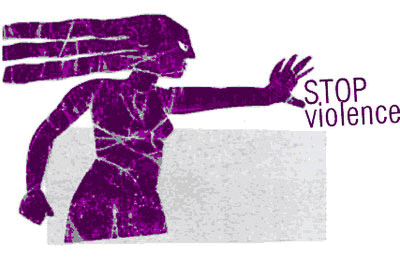 <여성폭력에 반대하는 포스터, 사진 출처- 지구지역행동네트워크>