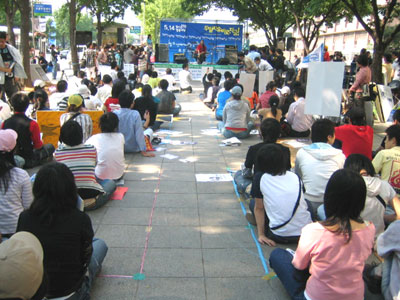지난 5.14 광화문에서 열린 '두발자유 바로, 지금!' 행사