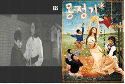 영화 속에서 재현되는 여교사 모습의 변화<br />
(좌: 1966년 영화 ‘민검사와 여선생’/ 우: 2002년 영화 ‘몽정기')<br />
