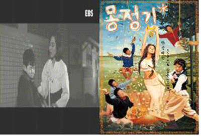 영화 속에서 재현되는 여교사 모습의 변화<br />
(좌: 1966년 영화 ‘민검사와 여선생’/ 우: 2002년 영화 ‘몽정기')<br />