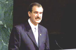 현 멕시코 대통령인 빈센테 폭스<출처; srips.org>