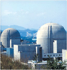 원자력 발전소<br />
<출처; www.knef.or.kr>